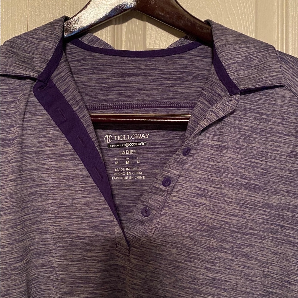 Holloway Heathered Purple Ladies Polo